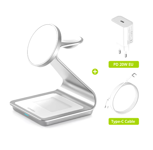 chargeur magnétique sans fil 3-en-1
